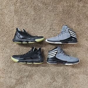 Nike LeBron 16 Glow Black + Adidas Mad Handle - sz 12